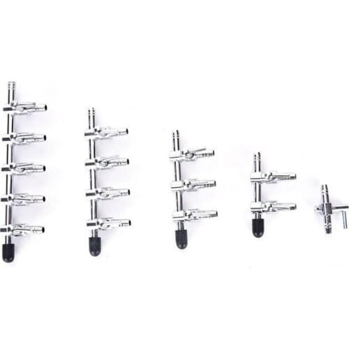 1-5 Way Aquarium Air Splitter Valve Fish Tank Air Pump Flow Splitter Distributor Pump Valve Tap Lever Control Switch Valve