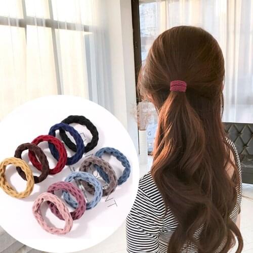 Fashion Simple Hairband Elastic Hair Bands Women Girls Hair Accessories Ponytail Elastic Ring Hair Scrunchy Tie Gum Headbands