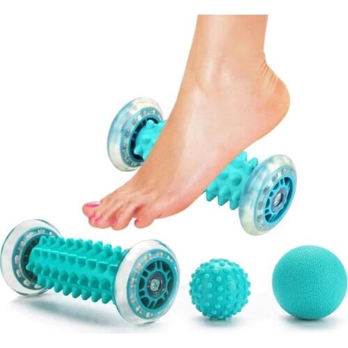 Foot Massager Roller Massage Ball Relief Plantar Fasciitis Deep Tissue Acupresssure Recovery Back Leg Hand Tight Muscle Relax