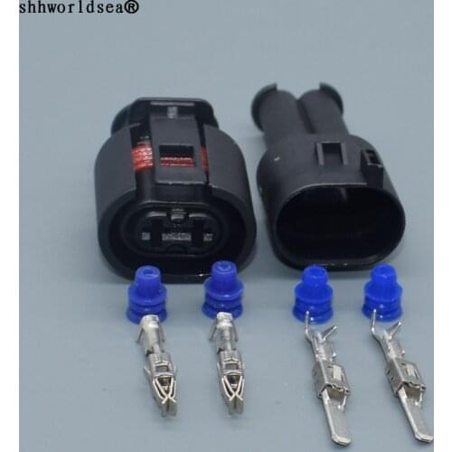 Worldgolden 2P 3.5MM male female for SKODA VAG 357973202 plugs for VW 2 PIN PLUG 357 973 202 357973202 6N0 972 997 A