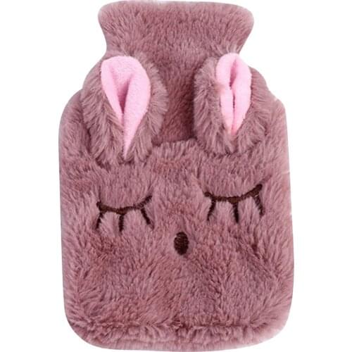 Bag Warmer Water Blanket Plush Cute Hot Warm Cartoon Water Rabbit Girls Bottle Women Bag for Accessories Storage