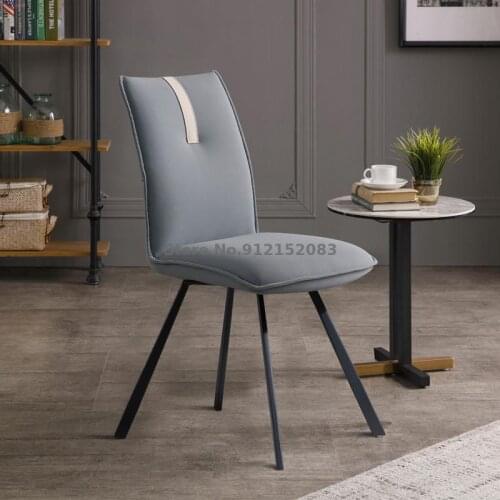 Light luxury dining chair household simple chair backrest makeup chair Nordic meeting chair negotiation chair meeting chair livi