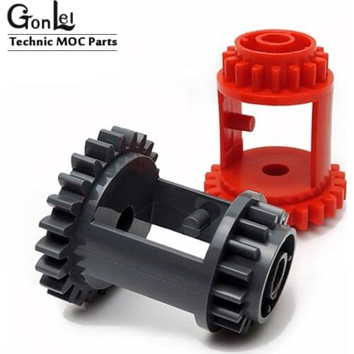 10Pcs/lot High-Tech Part Gear Differential, 24 -16 Teeth MOC Building Blocks Bricks Compatible with 6573 DIY Particles Toys gift