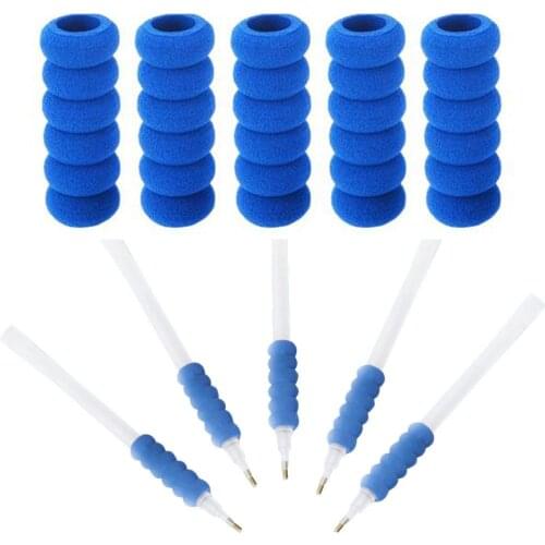 10PCS Diamond Painting Accessories Diamond Embroidery Pen Cover Tools Sponge Rhinestone Mosaic Point Pen Cove