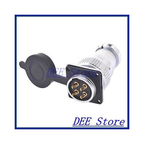 AC 400V 25A 4 Pin Electric Deck Aviation Connector Adapter Plug Y28-4