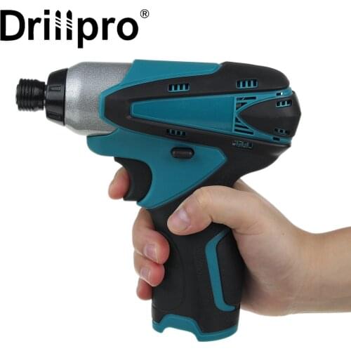 Cordless Electric Screwdriver Rechargeable Household Electric Drill Handheld Handle For 10.8V Makita Battery with LED Torch