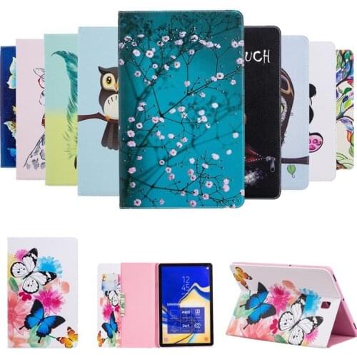 Case For Samsung Galaxy Tab S4 10.5 T830 T835 SM-T830 SM-T835 10.5"Cover Funda Tablet Fashion painted Coque Shell +Film+Stylus