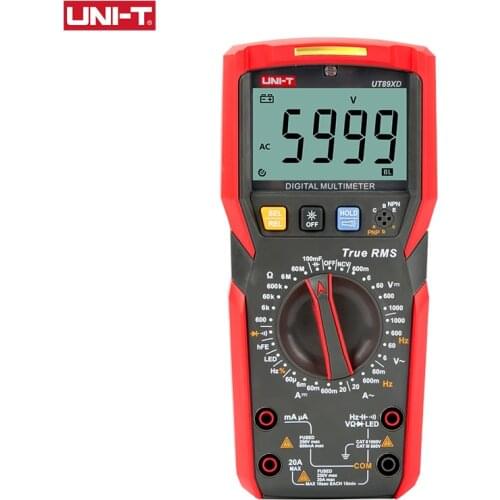UNI-T UT89XD UT89X Digital Multimeter Temperature Measurement Triode Capacitance Meter True RMS Professional Electrical Tester