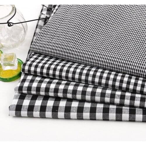 Polyester cotton elasticity Lattice fabric Printed Cloth diy Shirt Dress Pants Clothing Handmade Sewing quilting patchwork