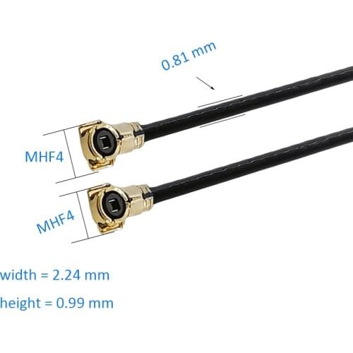 ALLiSHOP 5cm/10cm/20cm/30cm MHF4 to MHF4 VI IPX IPEX 0.81mm RF Pigtail Coax Jumper Cable Antenna 50 ohm 0-6GHZ for Phone WiFi