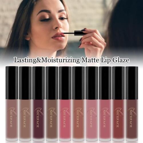 Matte Lip Glaze Lasting&Moisturizing Lipstick for Lip Makeup Long Lasting and Moisturizing Water Resistance