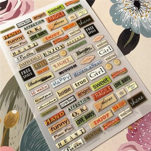 MG190511-18 Fashion label Maze BOOM 3D Back glue Nail decal Nail sticker Nail decoration Nail art Nail tool Nail ornament