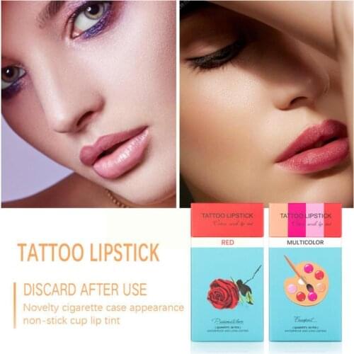 New Hot Lipstick Cigarette Case Cotton Swab Lipsticks For Women Cosmetics Long Waterproof Lasting