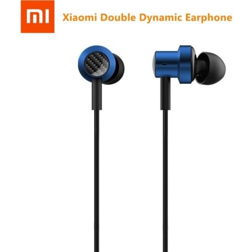 Original Xiaomi Single/Double Dynamic In-Ear Earphone Wired Control Headset HandsFree With Mic Stereo Earbuds For Mobile Phones