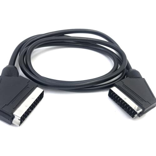 Scart to sart cable EU Scart cable for TV DVD STB 21-pin Scart male to male 1.5m AQJG