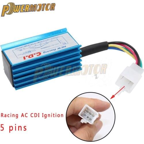 Blue Racing AC CDI Ignition Box 5 pins Ignition Coil For 50cc 110cc 125cc ATV Quad Pit Dirt Bike Go Kart Mope Scooter Motorcycle