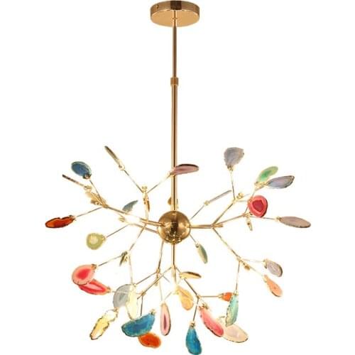 Modern LED kitchen chandeliers lighting for dining room bedroom colorful tree branch chandeliers for girls room decorative lamps