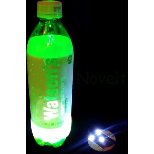 Super Thin Light Up LED Sticker Coaster Bottle Cup Light Stickers Mat for clubs hotel restaurant cafe wedding party