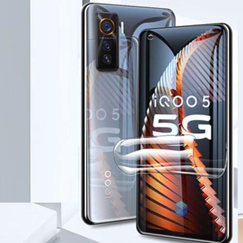 For vivo iQOO 5 iQOO5 5G 6.56" 9H Hardness 2.5D Ultra-thin Toughened Hydrogel film Film Screen Protector Not GLass