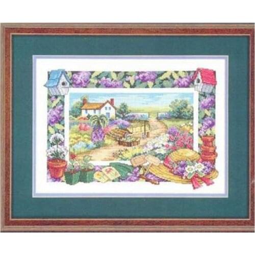 Garden work patterns Counted Cross Stitch 11CT 14CT 18CT DIY wholesale Chinese Cross Stitch Kits Embroidery Needlework Sets