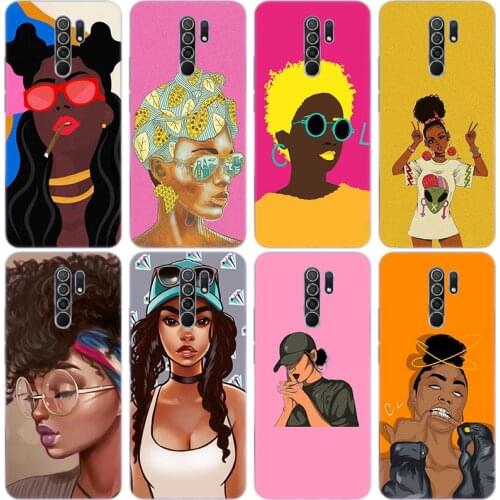 African Beauty girl black queen Case for Xiaomi Redmi Note 10 9 Pro Max 10S 9S 8T 8 8A 9 9A 9C 9T K40 Pro 5G Soft Cover