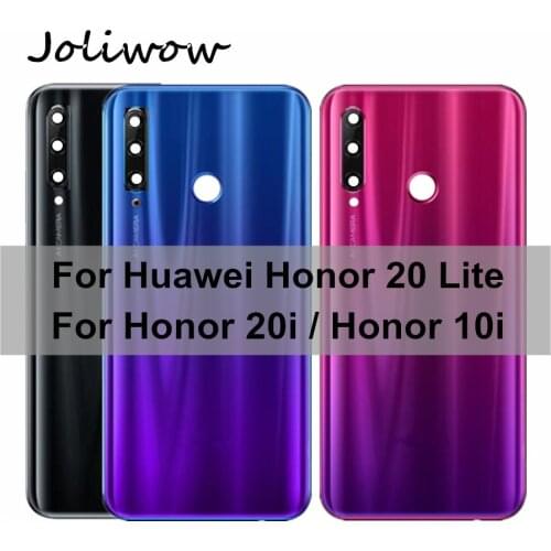 6.21"For Honor 20 Lite HRY-LX1T Battery Cover Door Back Housing Rear Case For Honor 20i 10i Back Battery cover Door Back Cover