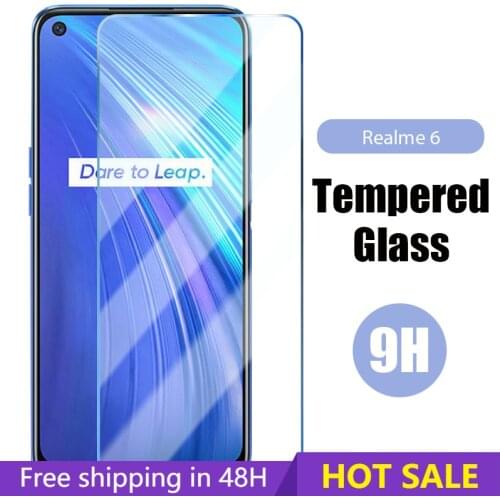 9H Protective Glass For Realmi 1 2 3 Pro 3i Tempered Screen Protector For Realmi 5 6 Pro 5i 6i 5S 6S Glass Film