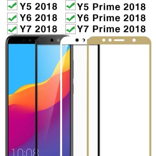 Protective Glass For Huawei Y5 Y6 Y7 Prime 2018 Tempered Glas Case On Huawey Y 5 6 7 5y 6y 7y Y52018 Y62018 Y72018 Protect Film