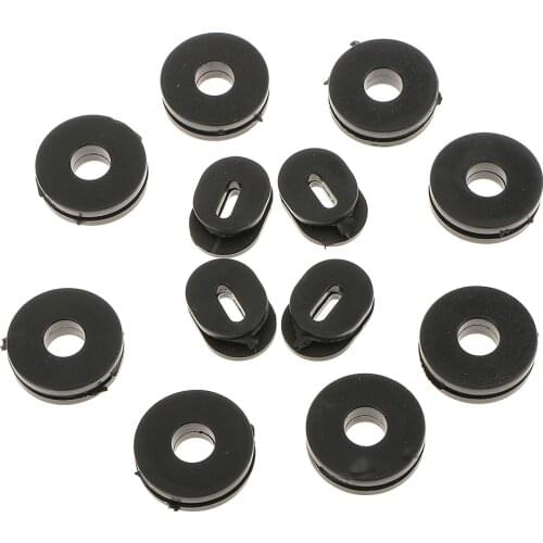 12 Pcs Motorcycle Rubber Grommet Bolt Pressure Relief Cushion Kit Replacement Accessories For Yamaha Honda Suzuki Fairing GS125