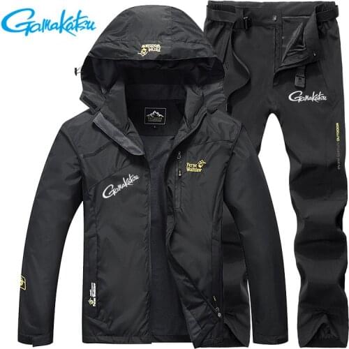 2021 Gamakatsu Fishing Suit Men Spring Autumn Thin Fishing Clothes Sports Hiking Fishing Jacket Outdoor Breathable Fishing Wear