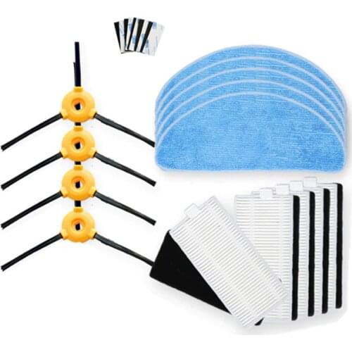 5* iboto aqua v710 HEPA Filter Sponge Filters 5* Side Brushes 5* Mop Clothes for iboto aqua v710 Robotic Vacuum Cleaner Parts