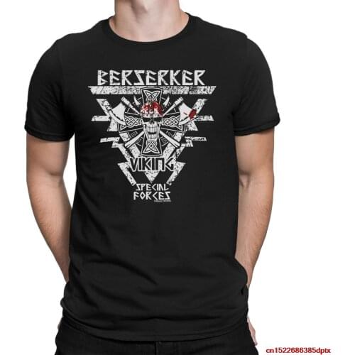 BERSERKER Special Forces Funny Mens Vikings T-Shirt Nordic Thor Odin Warrior Top