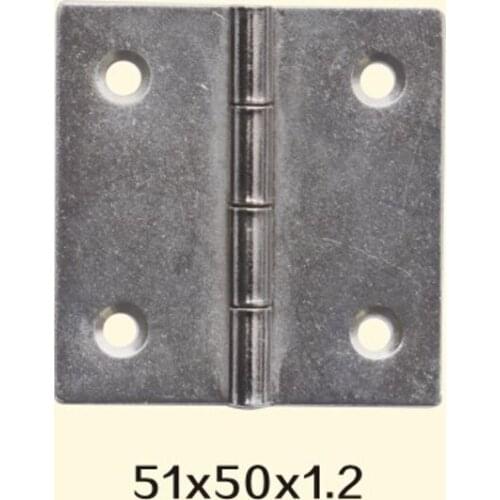 Freeshipping 51*50*1.2mm Iron Metal Hinge Sewing Machine Folding Table Furniture Flip Tray Hinges Big Door Hinges