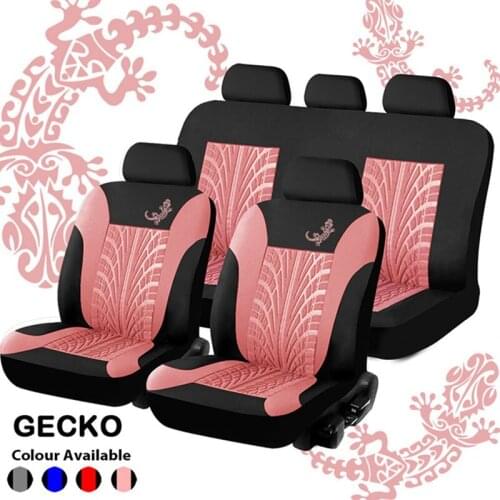 4/9pcs Seat Car Covers Universal Headrests Bench Seat For Cars Truck Detachable Covers Women Girls Auto Interior Accessories