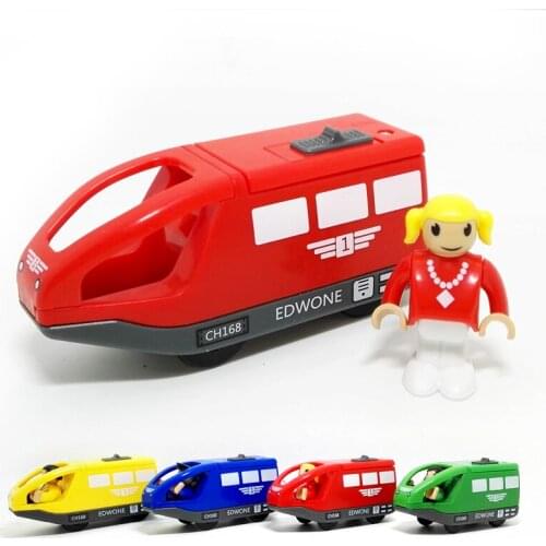 D554 Free shipping quality goods sell like hot cakes electric magnetic small locomotive driver wooden rail the train toy