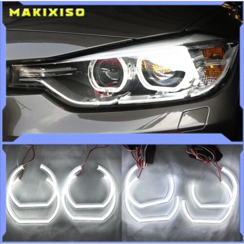 For BMW 3 Series E90 E92 E93 M3 Coupe and cabriolet 2007-2013 Car styling High Quality DTM Style White Crystal LED angel eyes