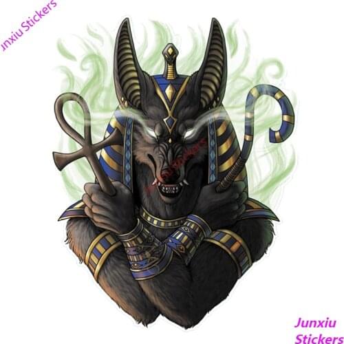 Ancient Egyptian Religion Art Anubis Car Sticker and Coloful Decals Car Accessories Motorcycle SUV Fine Decal Decor PVC16x13cm