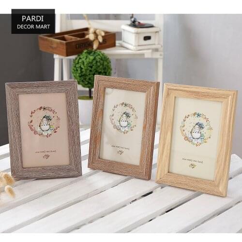 Home decoration photo frame log Photo frame wall decoration wood arts and crafts 1pc/lot