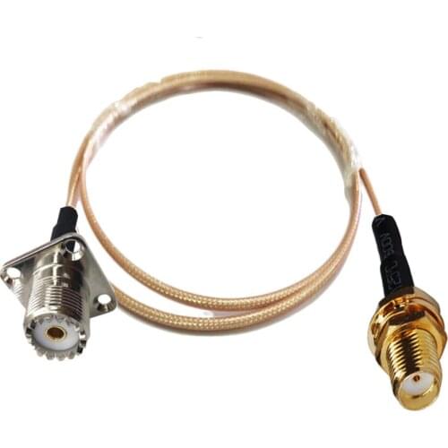 RG316 UHF SO239 Female 4 hole Flange Mount to SMA Female RF Pigtail Coaxial Coax Cable 1m 3m 5m 10m