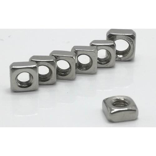 5pcs 10pcs 20pcs 50Pcs DIN557 M3 M4 M5 M6 M8 Stainless Steel 304 Square Nuts