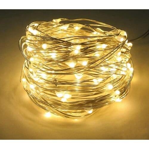 50-200 LED Solar Power Strip Rope Lights Fairy String Light Xmas Outdoor Waterproof LED Solar Energy Copper Wire Light String