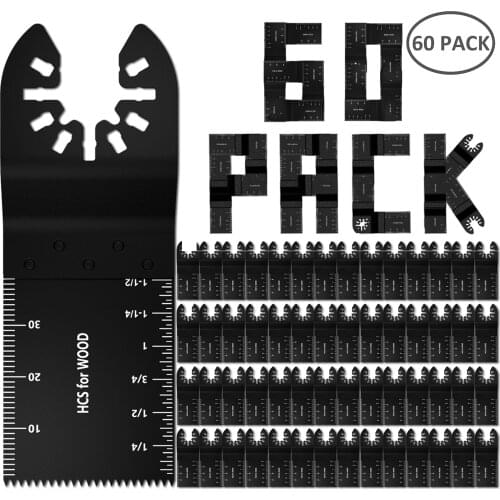 5-60 Pack Multi-Function Saw Blade Accessories Oscillating MultiTool Saw Blades for Renovator Power Wood Cutting Tool Bits