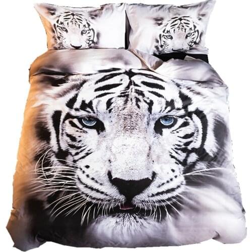 3D Bedding Set Tiger unicorn animal Print Duvet Cover Set Bedcloth quilt cover with Pillowcase Bed Set Home Textiles