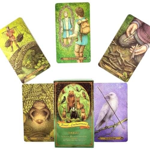 New High Quality Forest Of Enchantment Tarot Cards Fortune Guidance Telling Divination Deck Board Game With PDF Guidebook 78Pcs