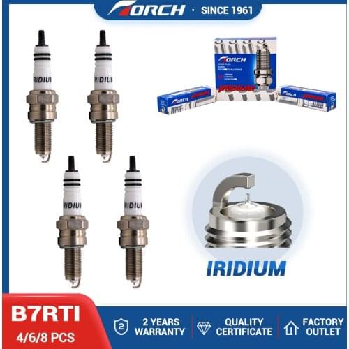 Equipment Engine Spark Ignition Candle Iridium TORCH B7RTI Compatible with Motorcycle ATV UTV Scooter Dirt Bike Go Kart