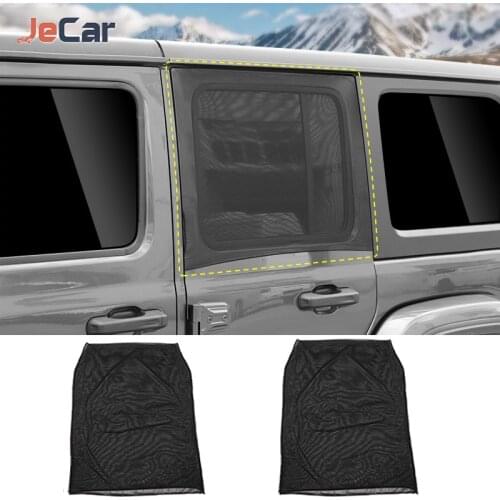 Nylon Mesh Fabric Material Window Shade Insect Screen For Jeep Wangler TJ/JK/JL/JT/BJ40 1997 up Car Accessories