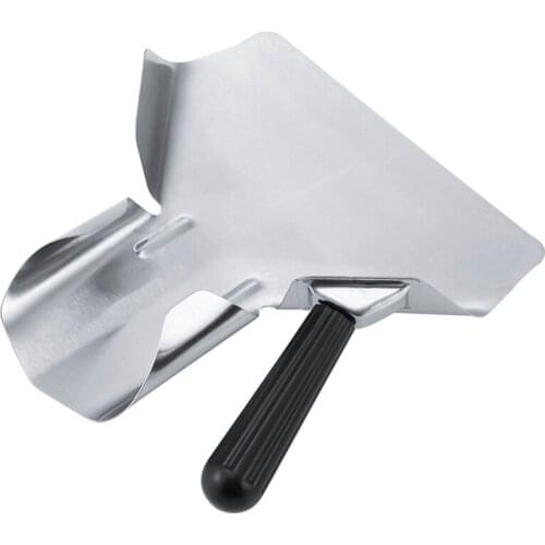 Stainless Steel Popcorn Scoop French Fry Bagger Shovel Utility Serving Scooper For Snacks, Desserts, Ice, & Dry Goods Single Han