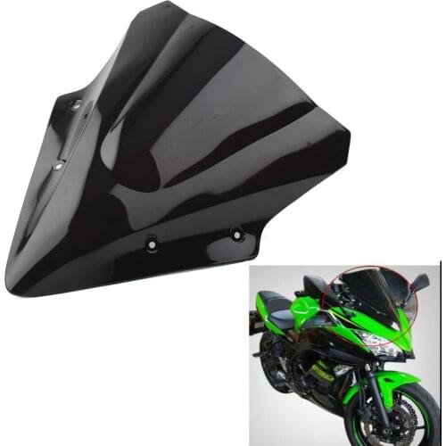 Motorbike For Kawasaki Ninja ER6F 2017 2018 2019 Double Bubble Windscreen Windshield Shield Screen
