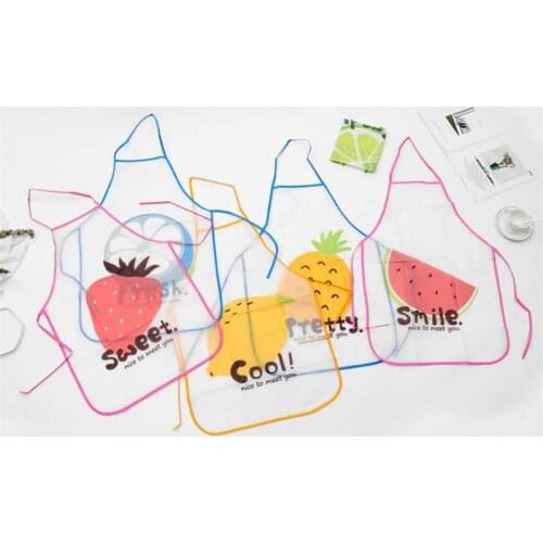 Women Apron For Dinner Party Cooking Bib New Unisex Lovely Fruits Apron Sleeveless Waterproof Anti-oil Aprons Waist Bib