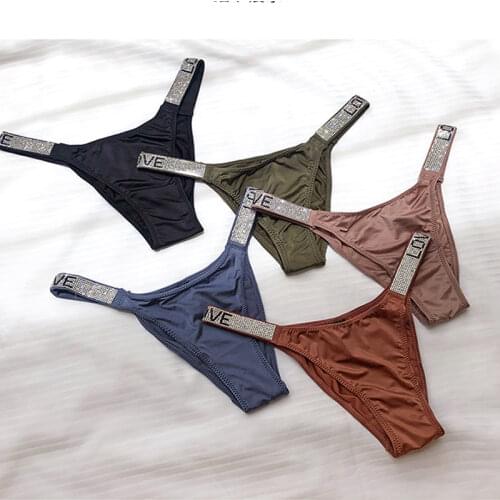 Womens panties Luxury Sexy Seamless Panties Sex String LOVE High Waist Sporty Women Underwear Thongs Cotton Female Lingerie